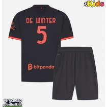 AC Milan Koni De Winter #5 Replica Third Minikit 2026-27 Short Sleeve (+ pants)